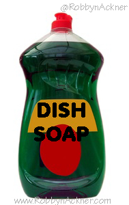 Dish soap canbe your best friend